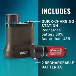 Coleman OneSource 2-Port Quick-Charging Station + Battery - 2-Pack