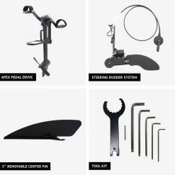 BOTE APEX Pedal Drive + Rudder Kit 13 BOTE APEX Pedal Drive + Rudder Kit -Outdoor Sports Shop BLA D7 26