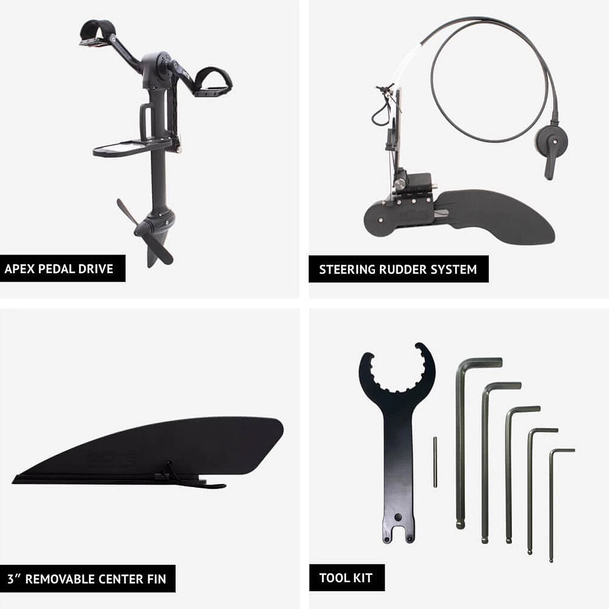 BOTE APEX Pedal Drive + Rudder Kit 6 BOTE APEX Pedal Drive + Rudder Kit - Image 6