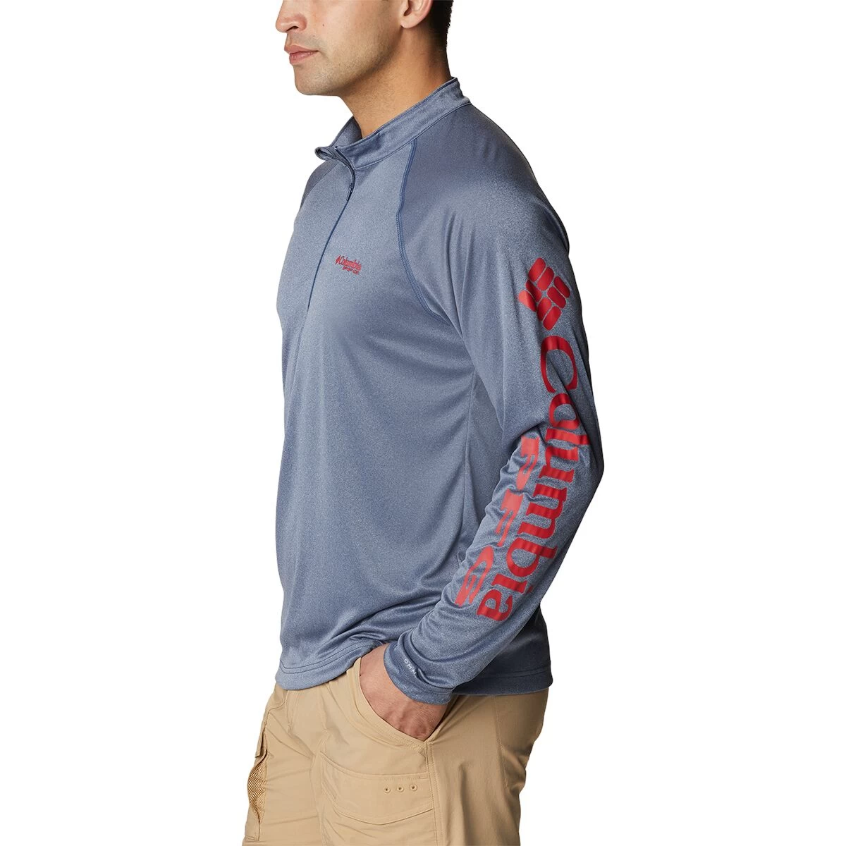 Columbia Terminal Tackle Heather 1/4-Zip Shirt - Men's 1 Columbia Terminal Tackle Heather 1/4-Zip Shirt - Men's