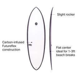 Hypto Krypto Shortboard Surfboard -Outdoor Sports Shop CLE D10