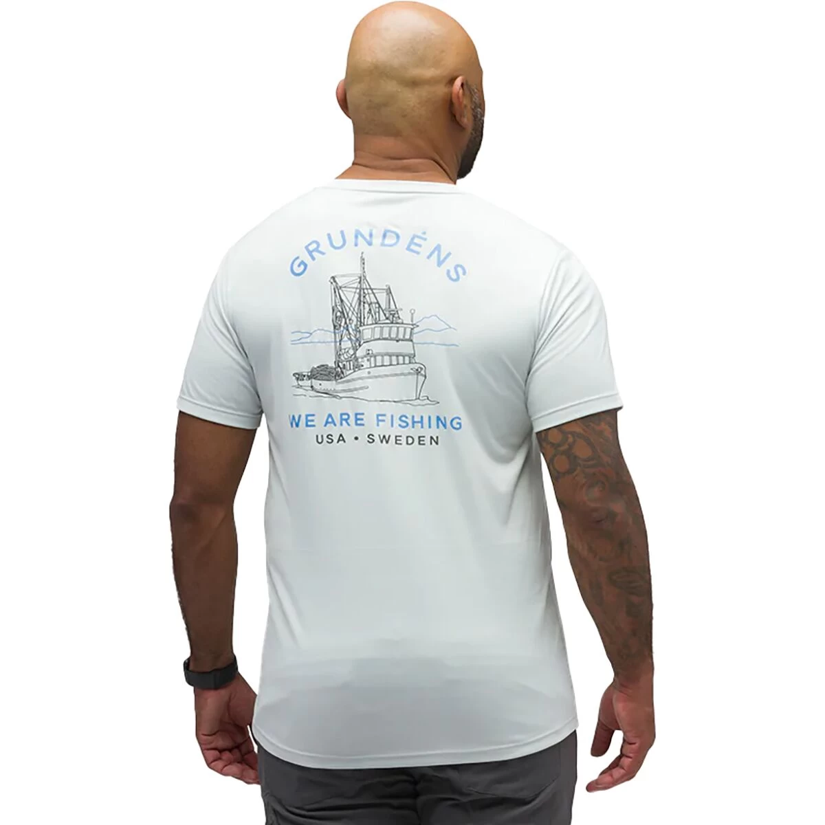 Grundens Linear Wave Short-Sleeve Tech T-Shirt - Men's 3 Grundens Linear Wave Short-Sleeve Tech T-Shirt - Men's - Image 3