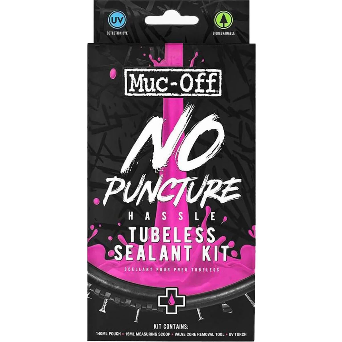 Muc-Off No Puncture Hassle Tubeless Tire Sealant Kit 2 Muc-Off No Puncture Hassle Tubeless Tire Sealant Kit - Image 2