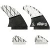 Wakesurf Quad Fin Set + Carbon