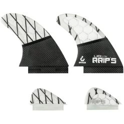 Wakesurf Quad Fin Set + Carbon