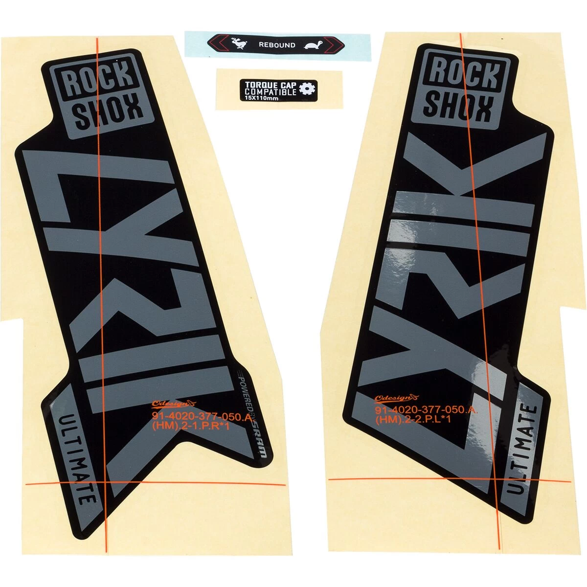 ROCKSHOX Lyrik Ultimate Decal Kit 4 ROCKSHOX Lyrik Ultimate Decal Kit - Image 4