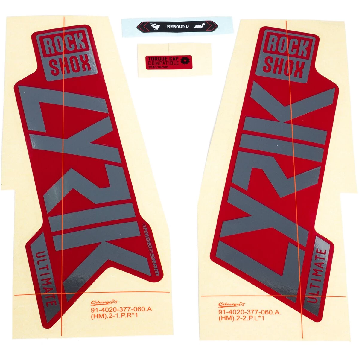 ROCKSHOX Lyrik Ultimate Decal Kit 3 ROCKSHOX Lyrik Ultimate Decal Kit - Image 3